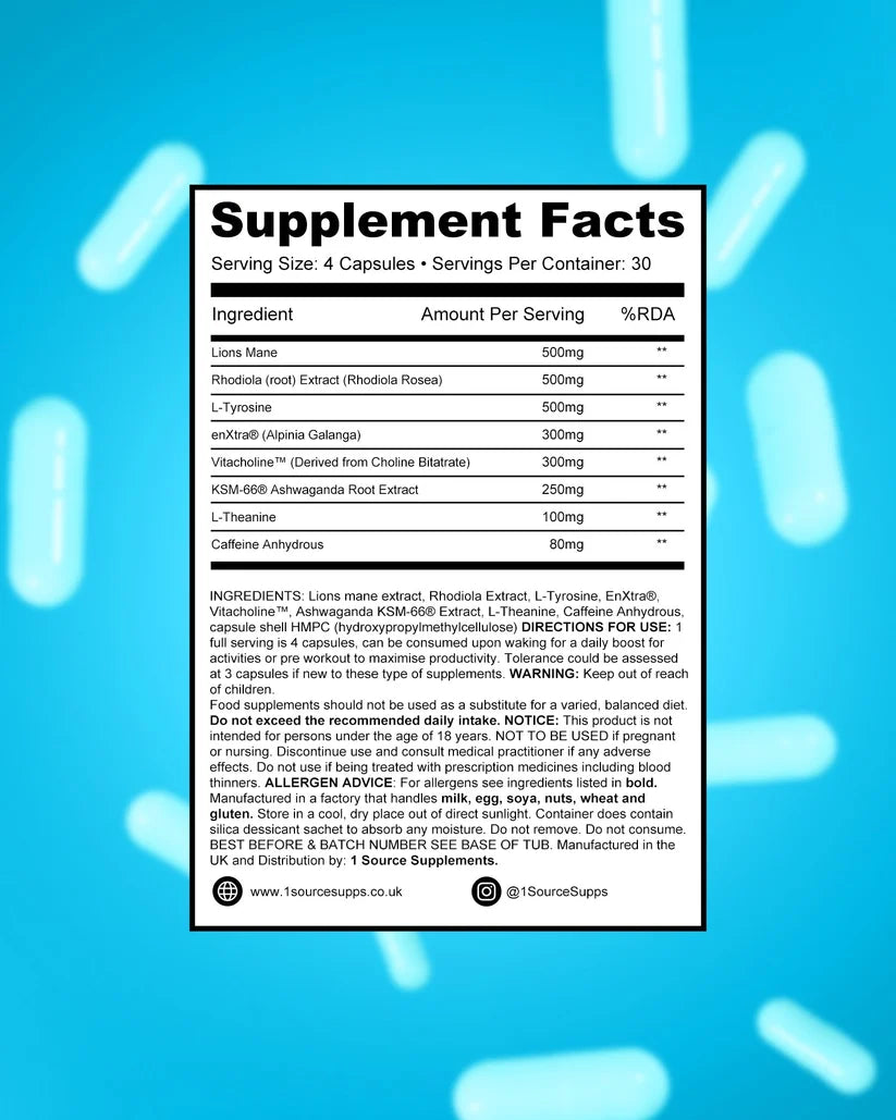 1 Source Supplements Alert1 - Ultimate Focus Blend