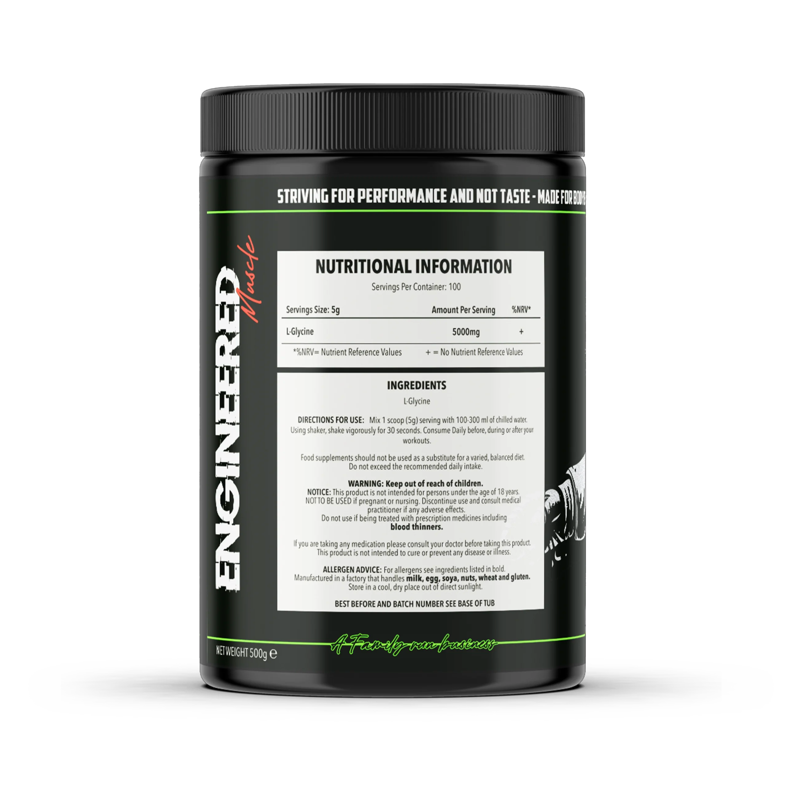 Engineered Muscle Glycine