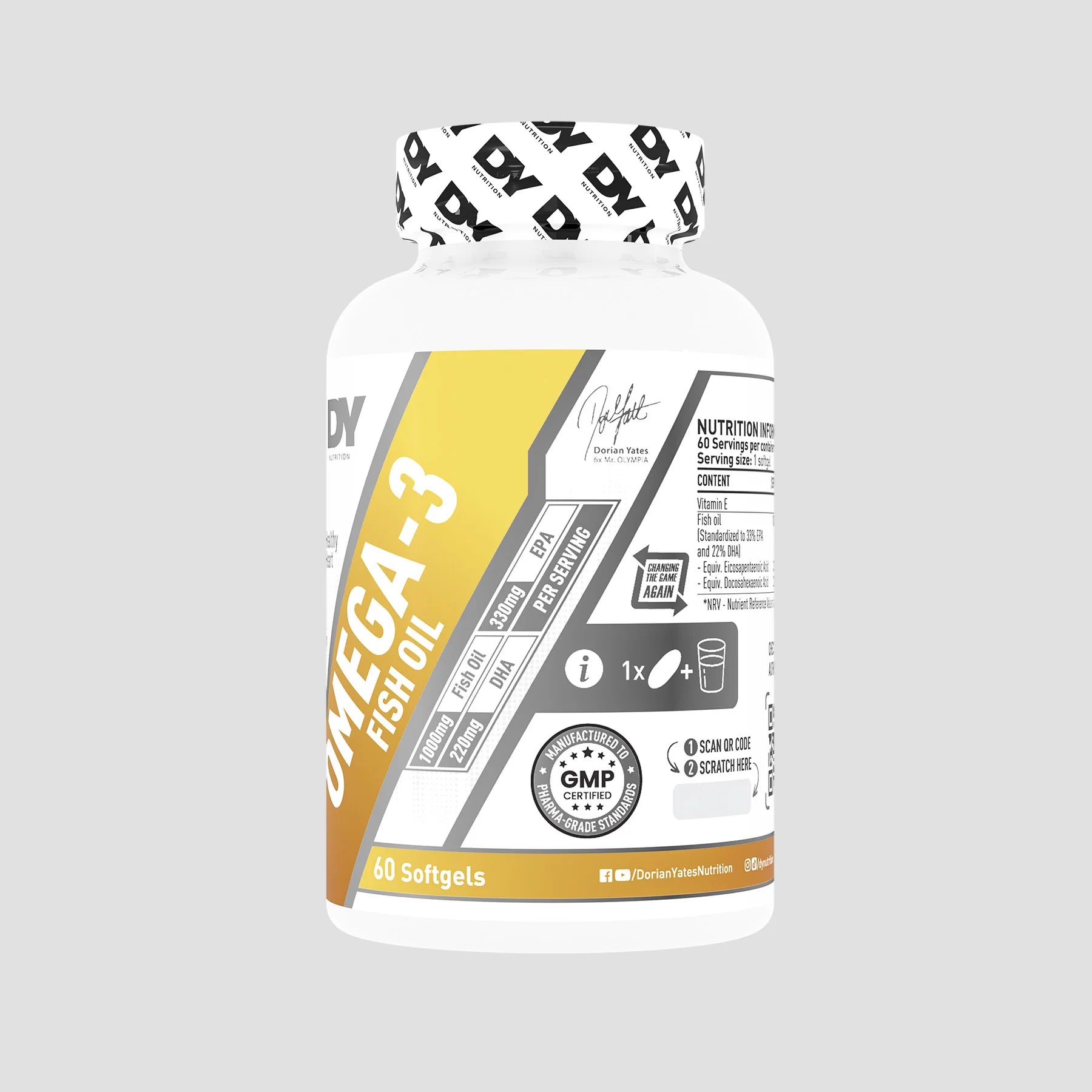 DY Nutrition Omega 3 Fish Oils
