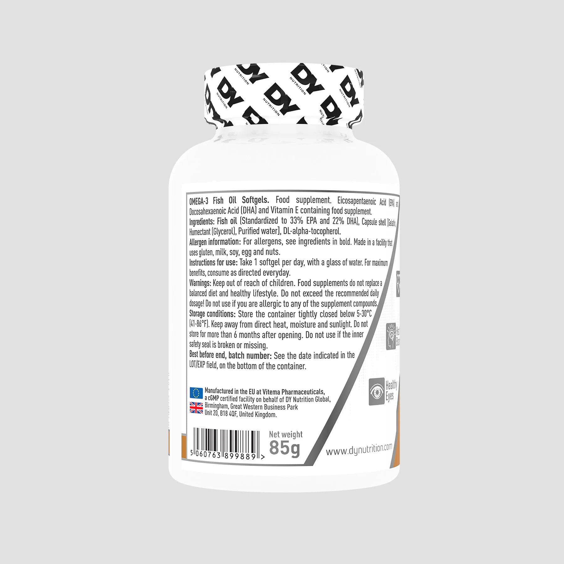DY Nutrition Omega 3 Fish Oils
