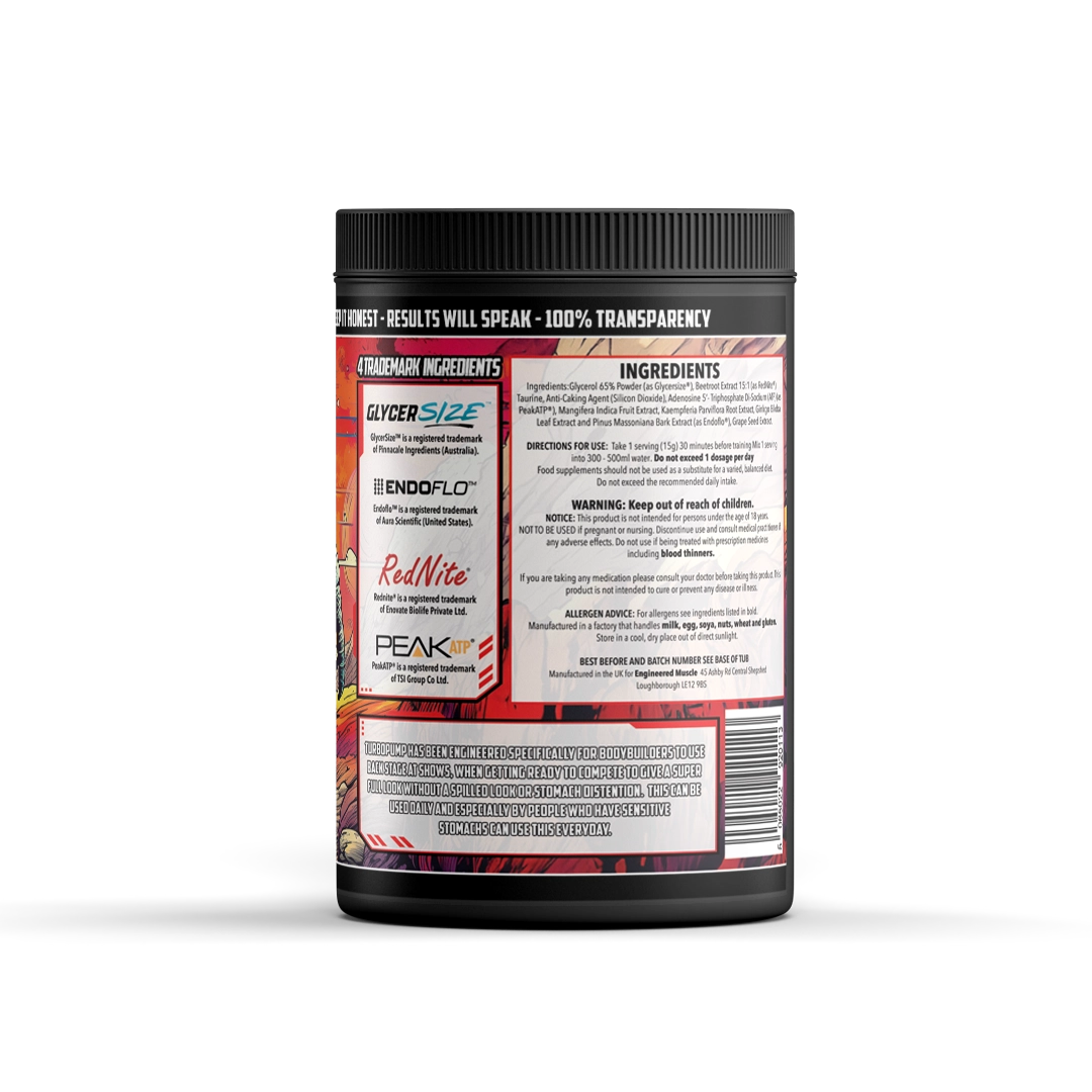 Supplement container with label on a white background